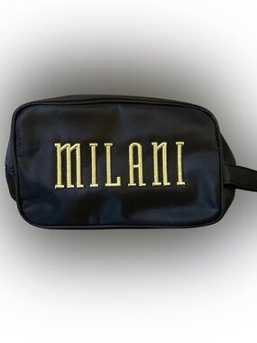 New! Milani Cosmetic Makeup Travel Storage Bag Black Leopard print Holiday Gift